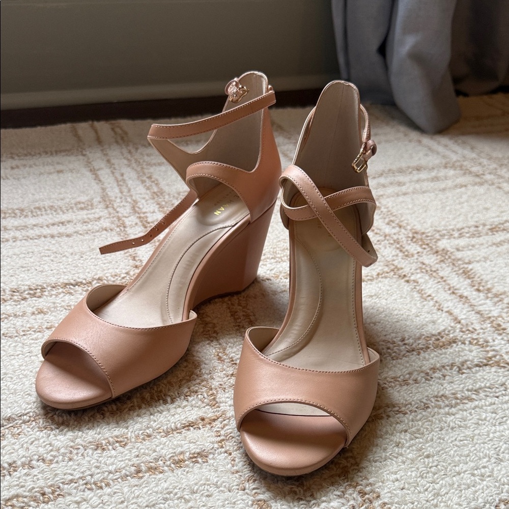 Cole Haan Blush Wedge Sandals